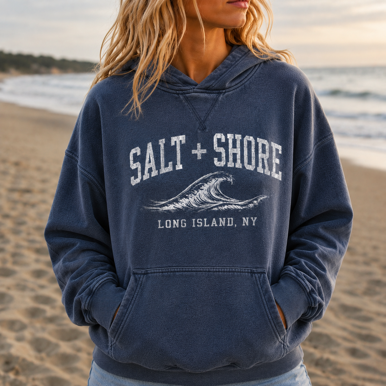 S+S Coastal Collegiate – Premium Vintage Wash - Navy | Salt + Shore