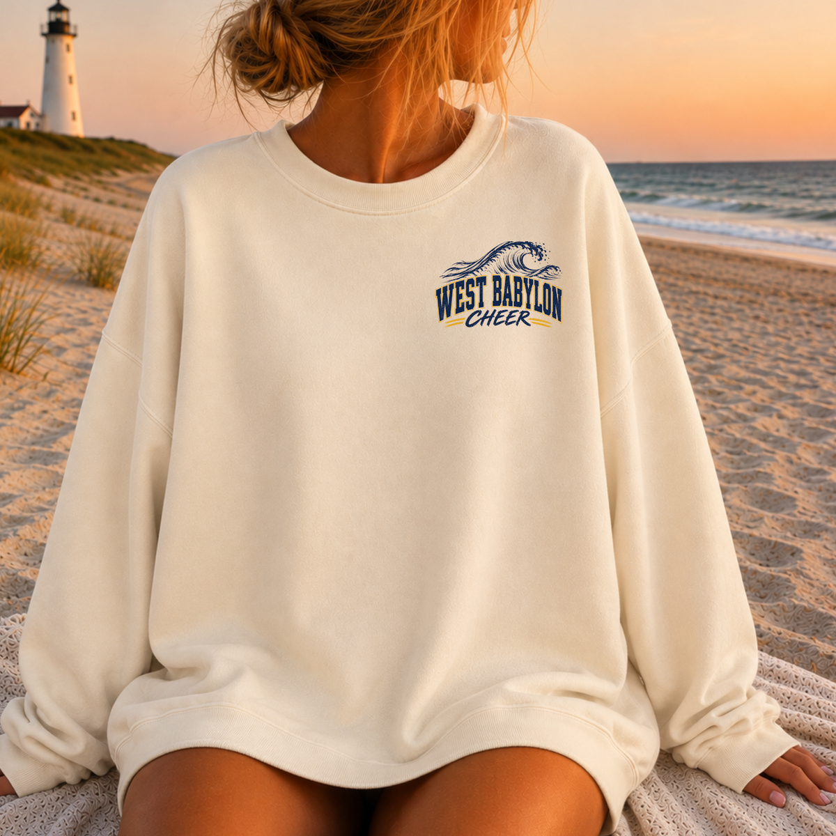 West Babylon Coastal Cheer
 – Premium Garment-Dyed – Bone | West Babylon Cheer | Salt + Shore
