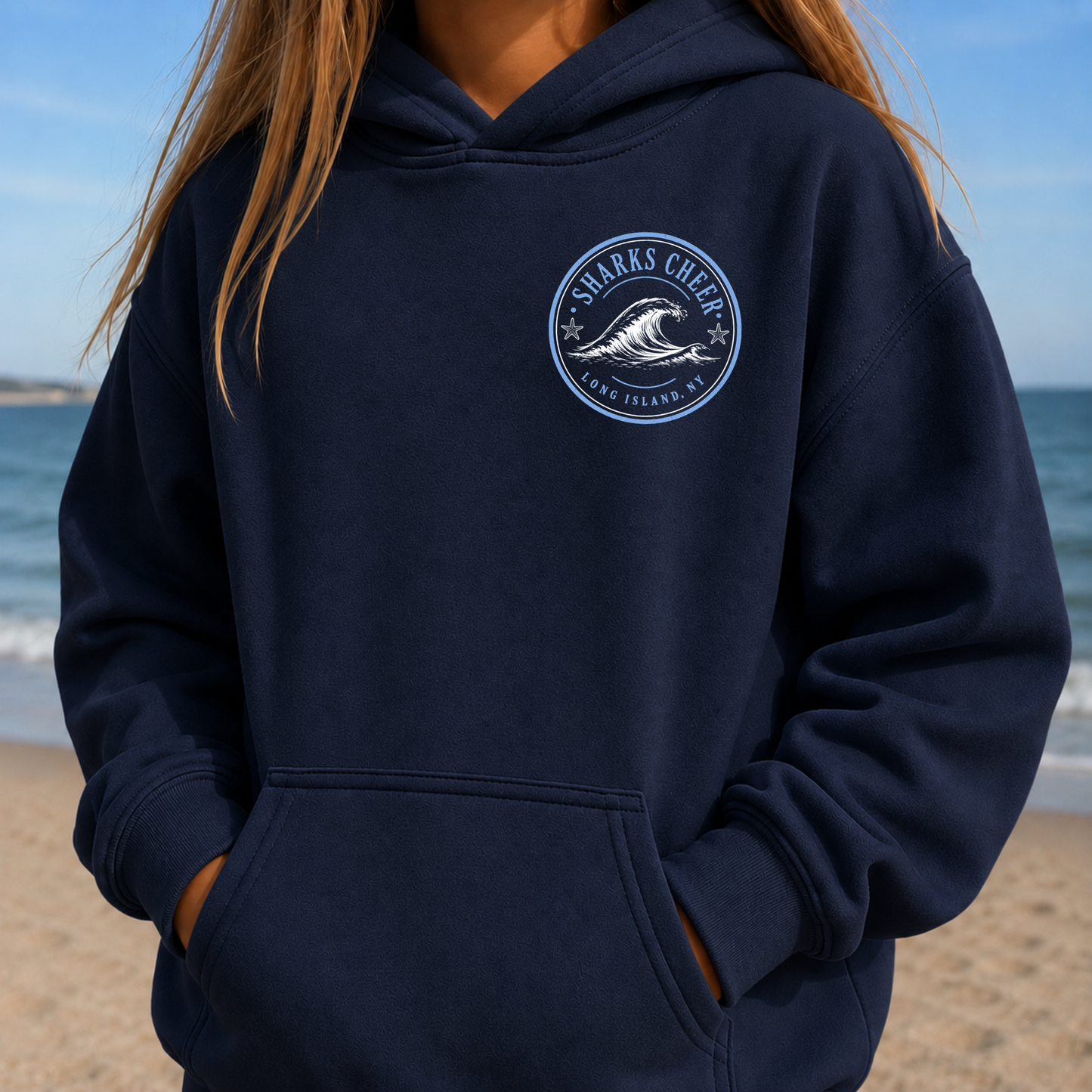 Sharks Cheer: Shoreline Classic – Classic Cotton – Navy | Sharks Cheer | Salt + Shore