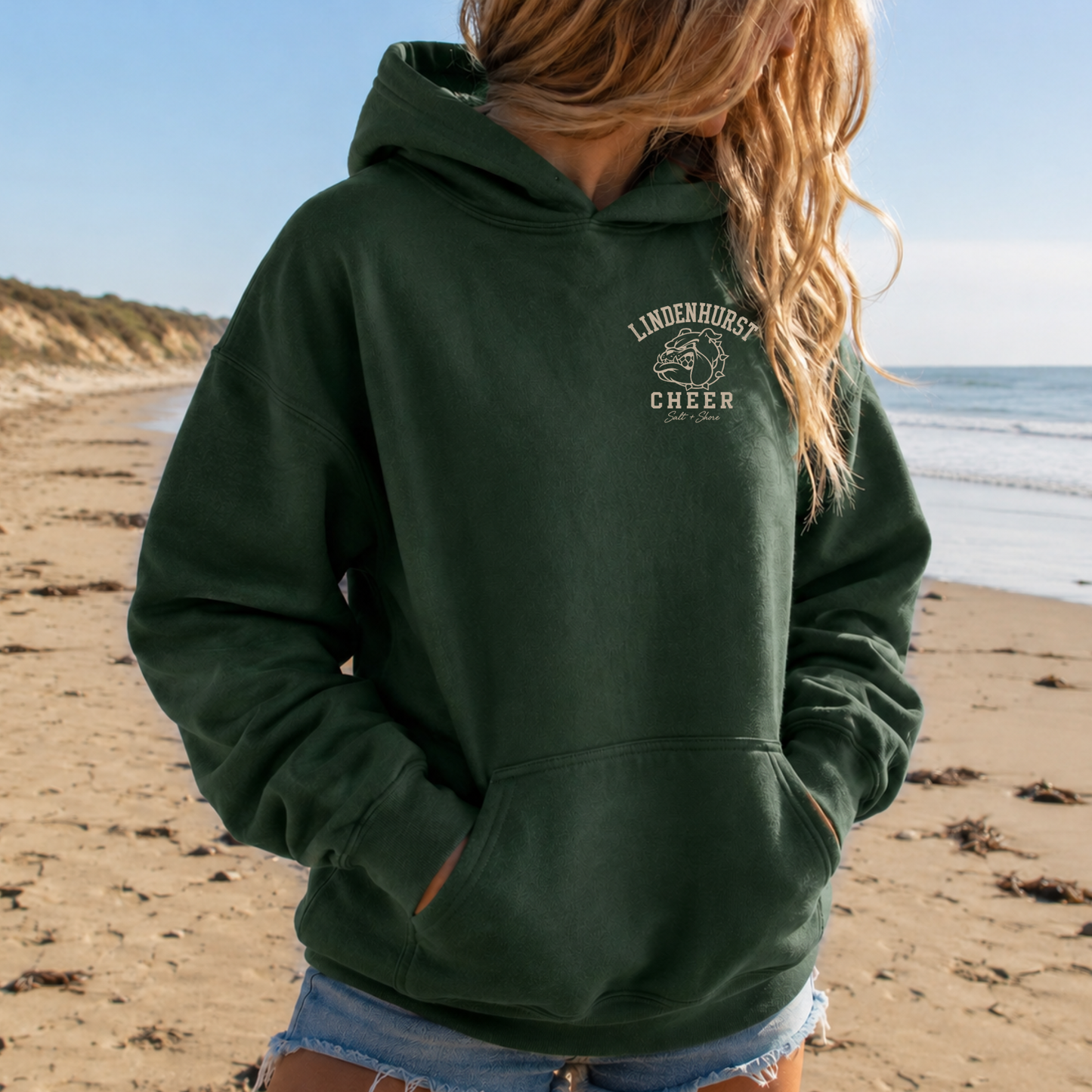 Lindenhurst Bulldogs Cheer – Classic Cotton – Dune Pine | Lindenhurst Cheer | Salt + Shore