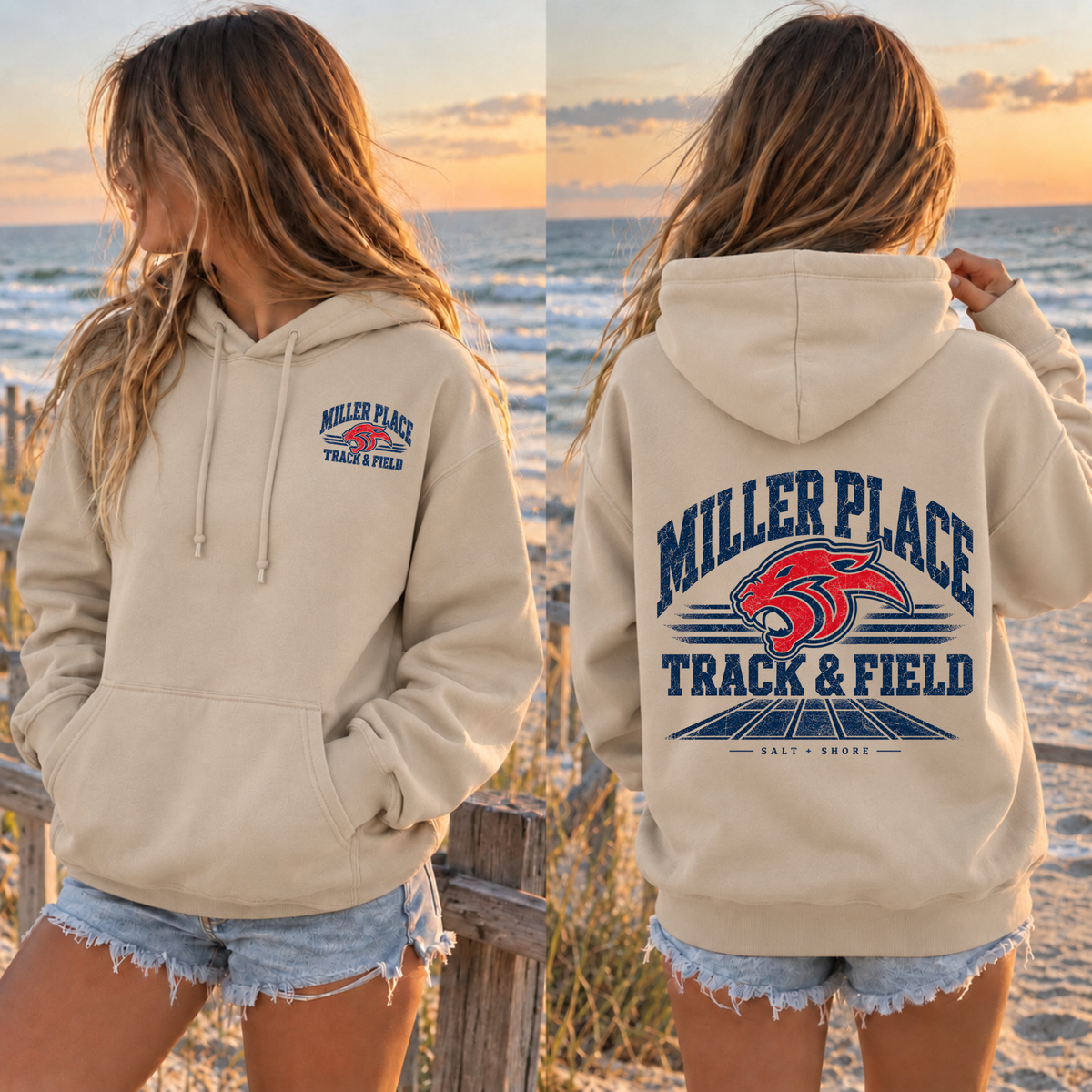 Miller Place XC/Track & Field – Classic Cotton – Sand | Miller Place | Salt + Shore