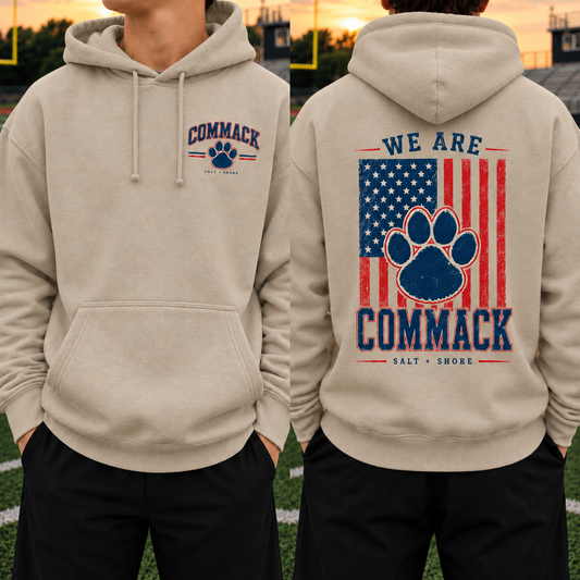 America 250: We Are Commack – Classic Cotton – Sand | Commack | Salt + Shore
