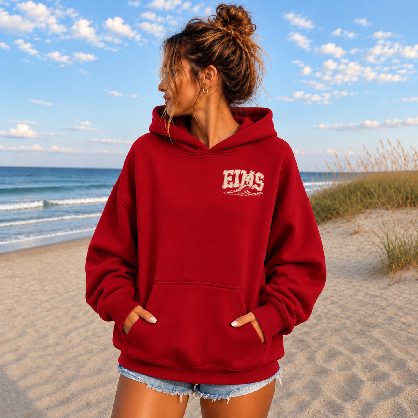 EIMS Wave – Classic Cotton – Sunset Red | East Islip | Salt + Shore