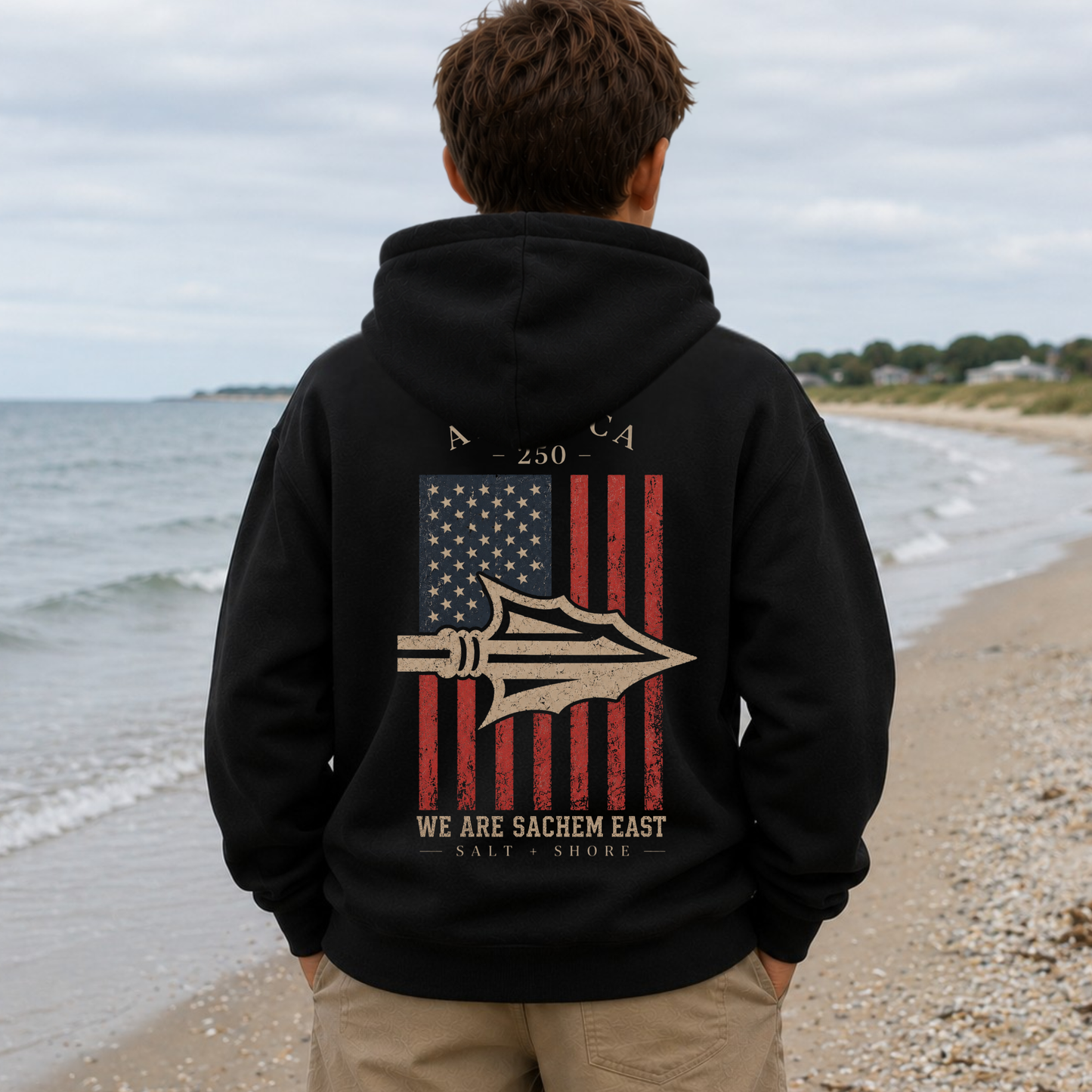 America 250: We Are Sachem East – YOUTH – Classic Cotton – Black | Salt + Shore