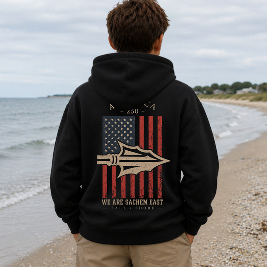 America 250: We Are Sachem East – YOUTH – Classic Cotton – Black | Salt + Shore