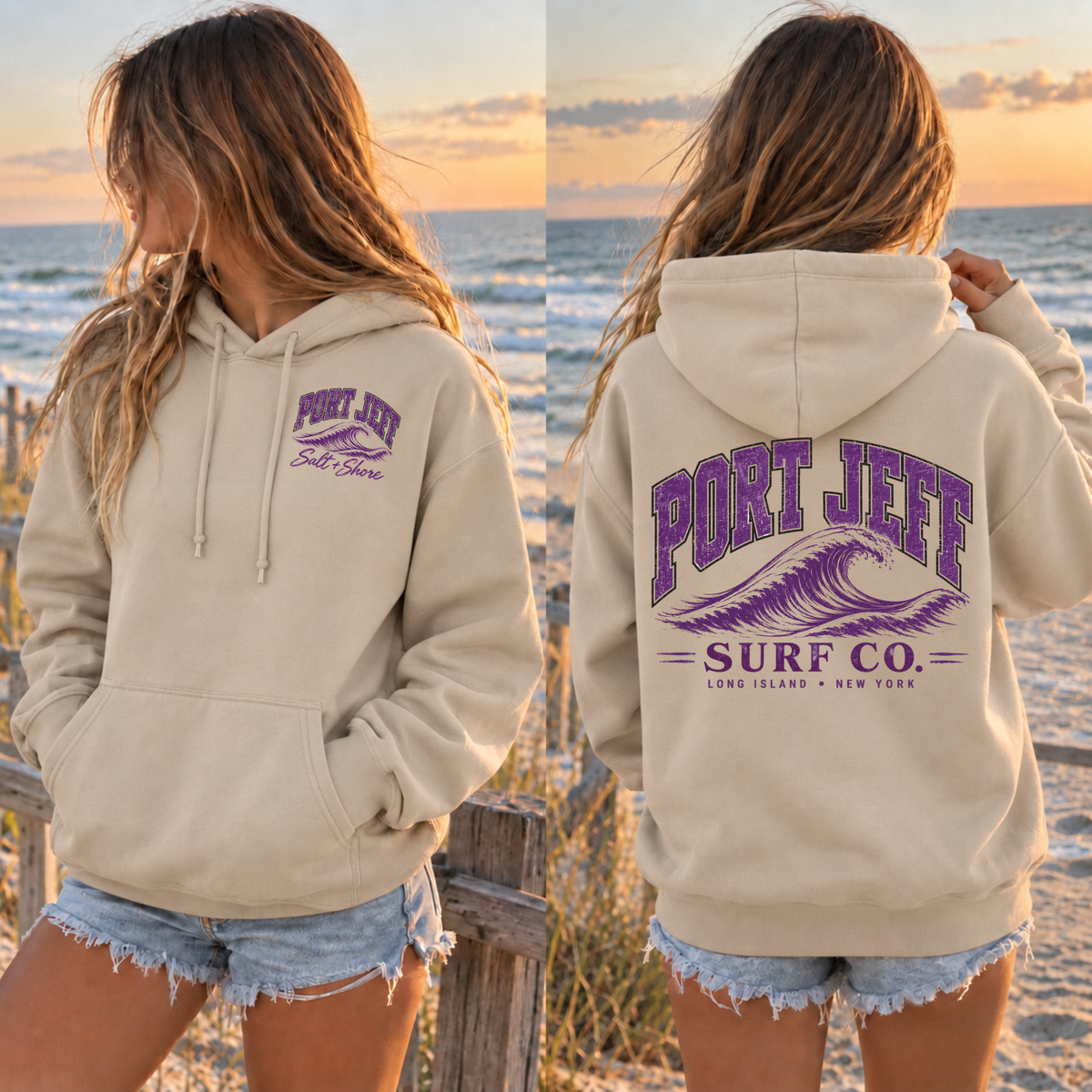 Port Jeff Surf Co. – Classic Cotton – Sand | Port Jeff | Salt + Shore