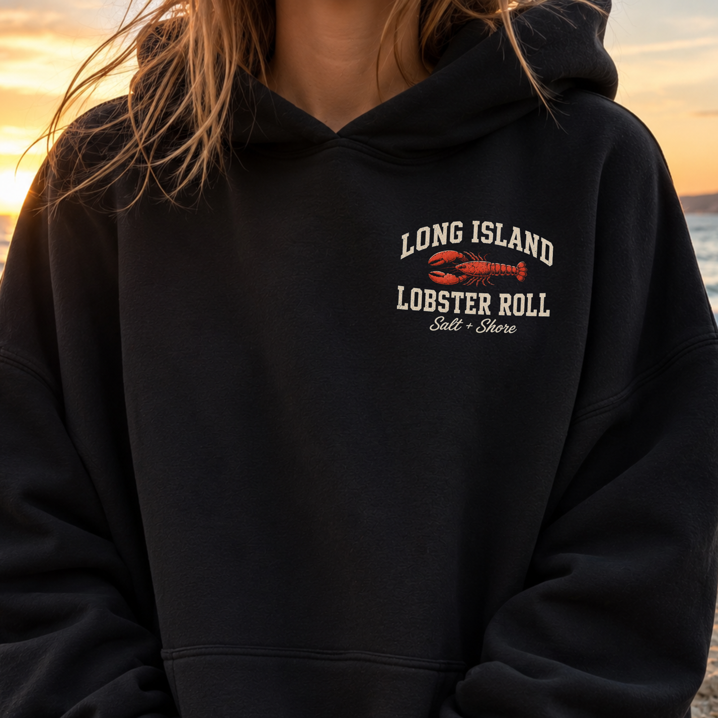 The Long Island Lobster Roll – Classic Cotton – Black | Salt + Shore