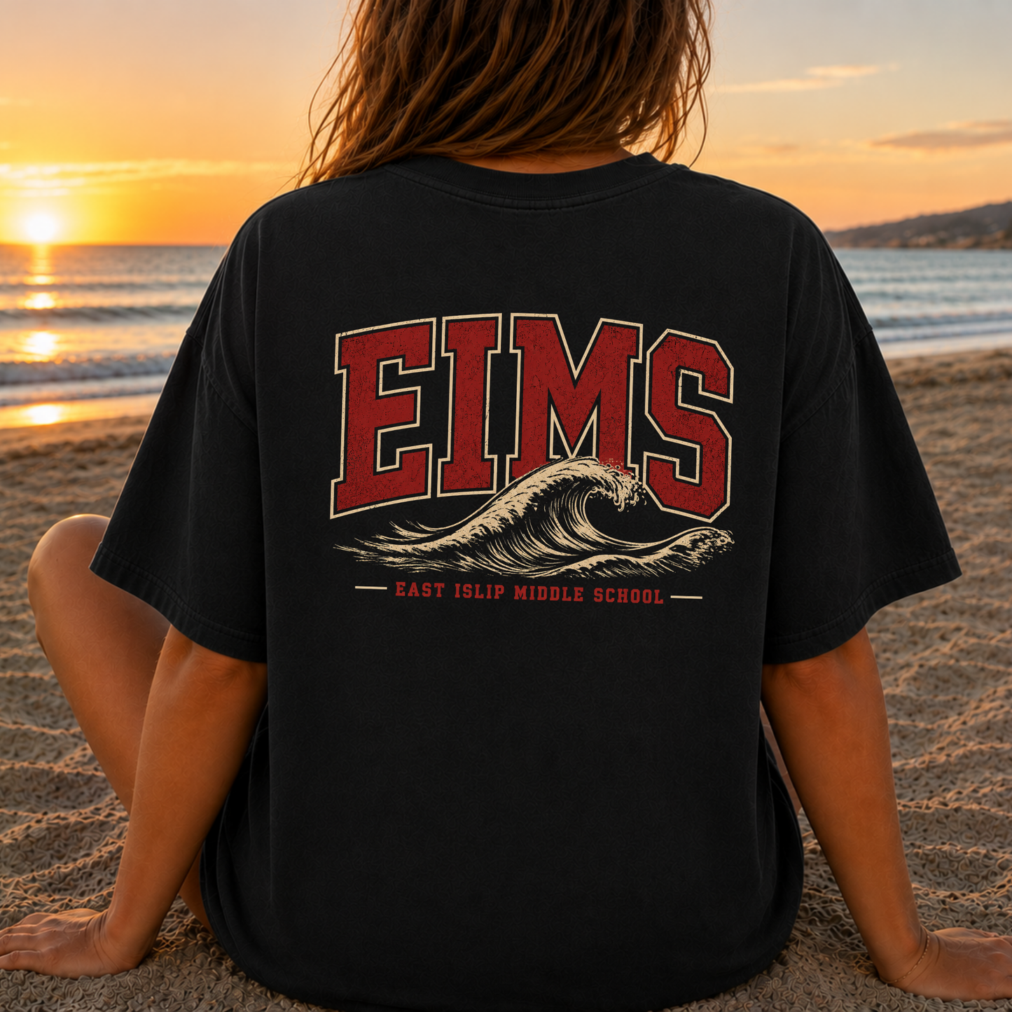 EIMS Wave – Premium Garment-Dyed – Washed Black | East Islip | Salt + Shore