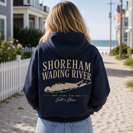 SWR Coastal Outline – Classic Cotton – Navy | SWR Varsity Cheer | Salt + Shore