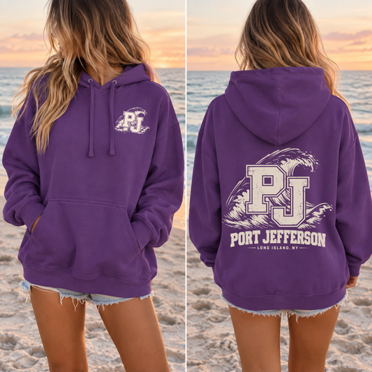 PJ Coastal Wave – Premium Garment-Dyed – Royal Tide | Port Jeff | Salt + Shore