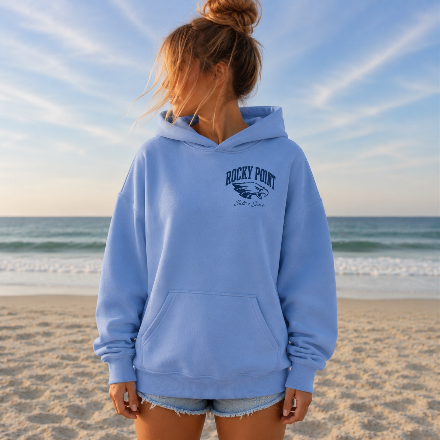 Rocky Point Varsity – Classic Cotton – Carolina Blue | Rocky Point Cheer | Salt + Shore