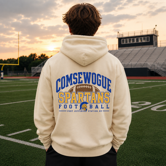Comsewogue Gridiron – Premium Garment-Dyed – Bone | Comsewogue Football | Salt + Shore