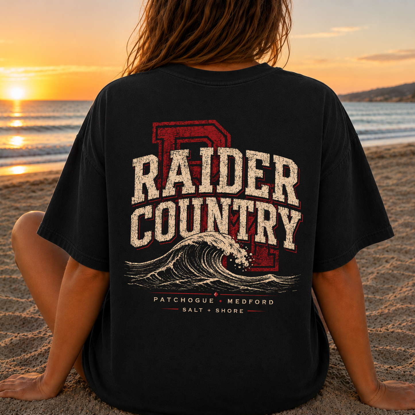 Raider Country – Premium Garment-Dyed – Washed Black | PM Cheer | Salt + Shore