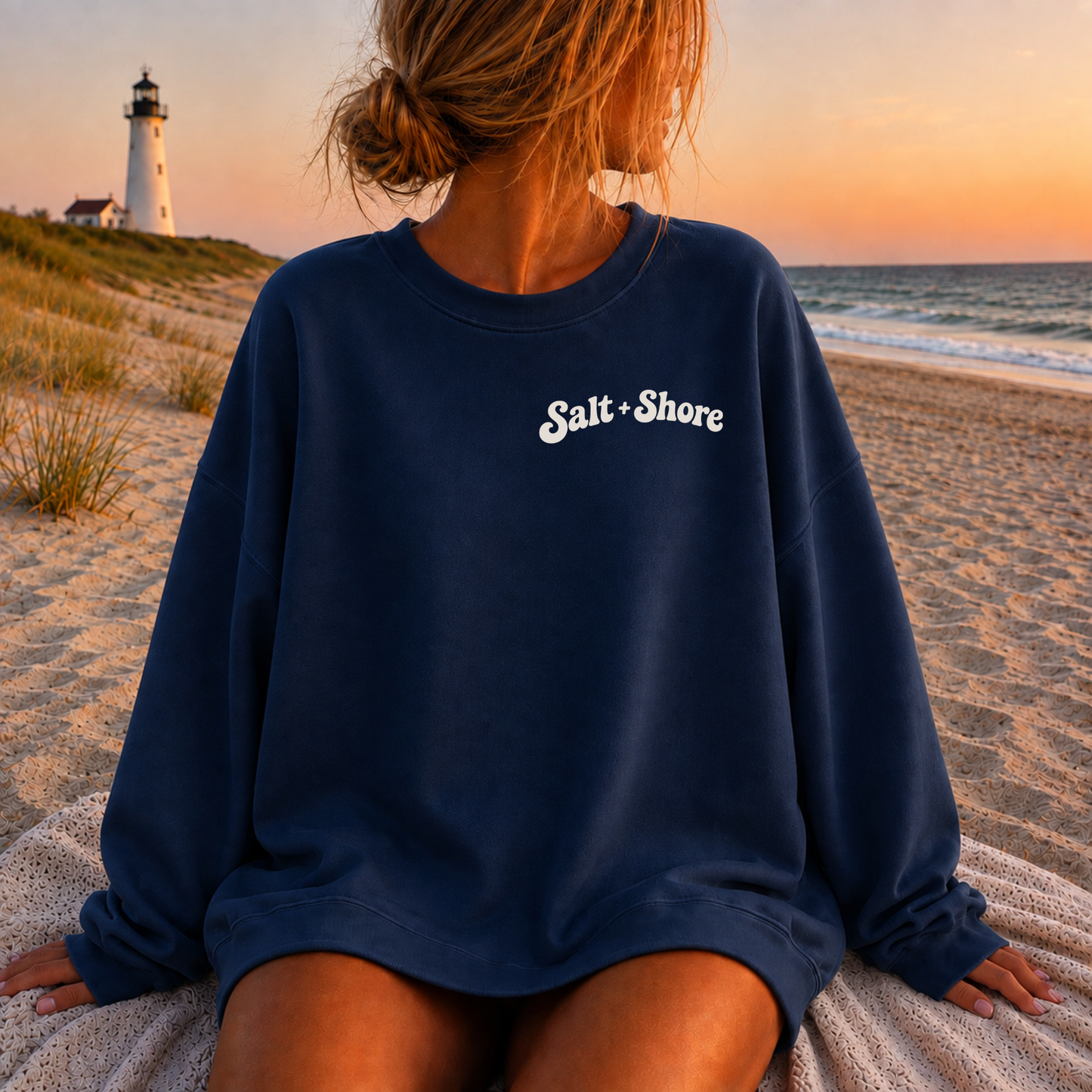 Long Island or Nowhere – Premium Garment-Dyed – Washed Navy | Salt + Shore