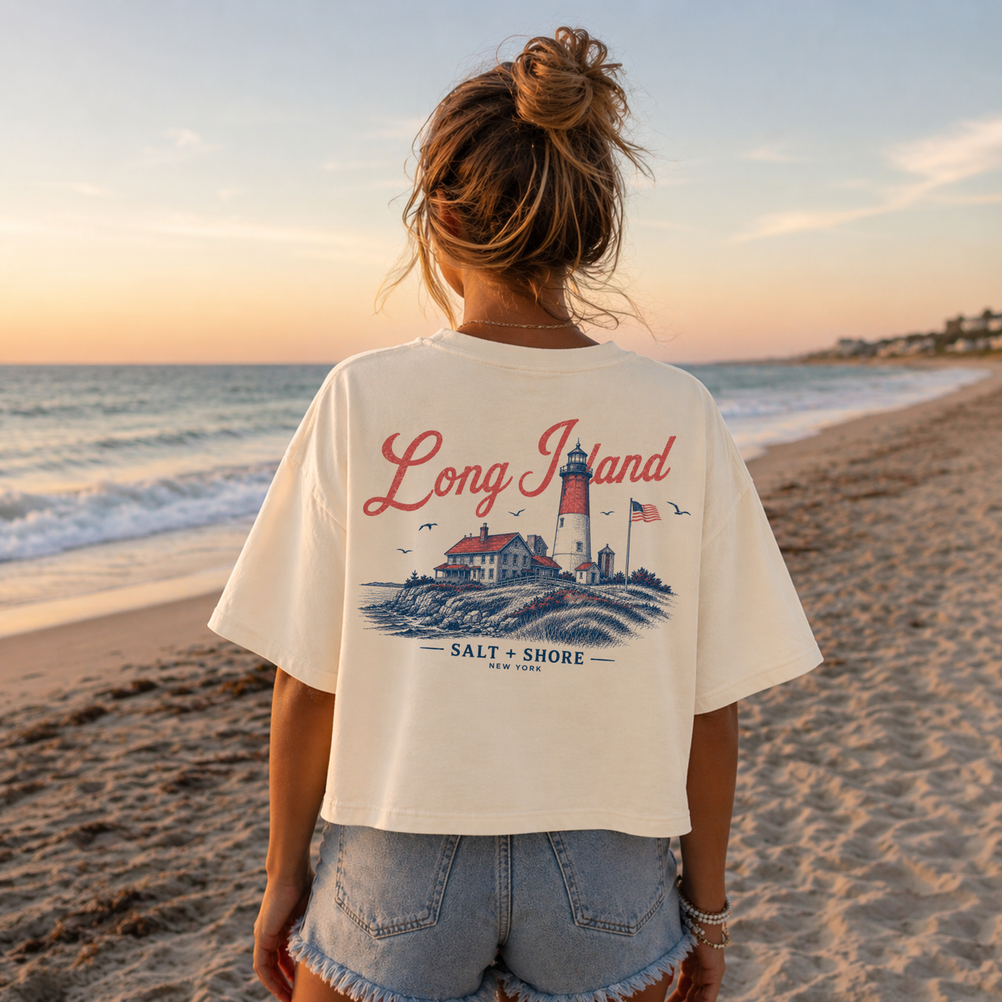 Beacon of Long Island – Premium Garment-Dyed – Bone | Salt + Shore