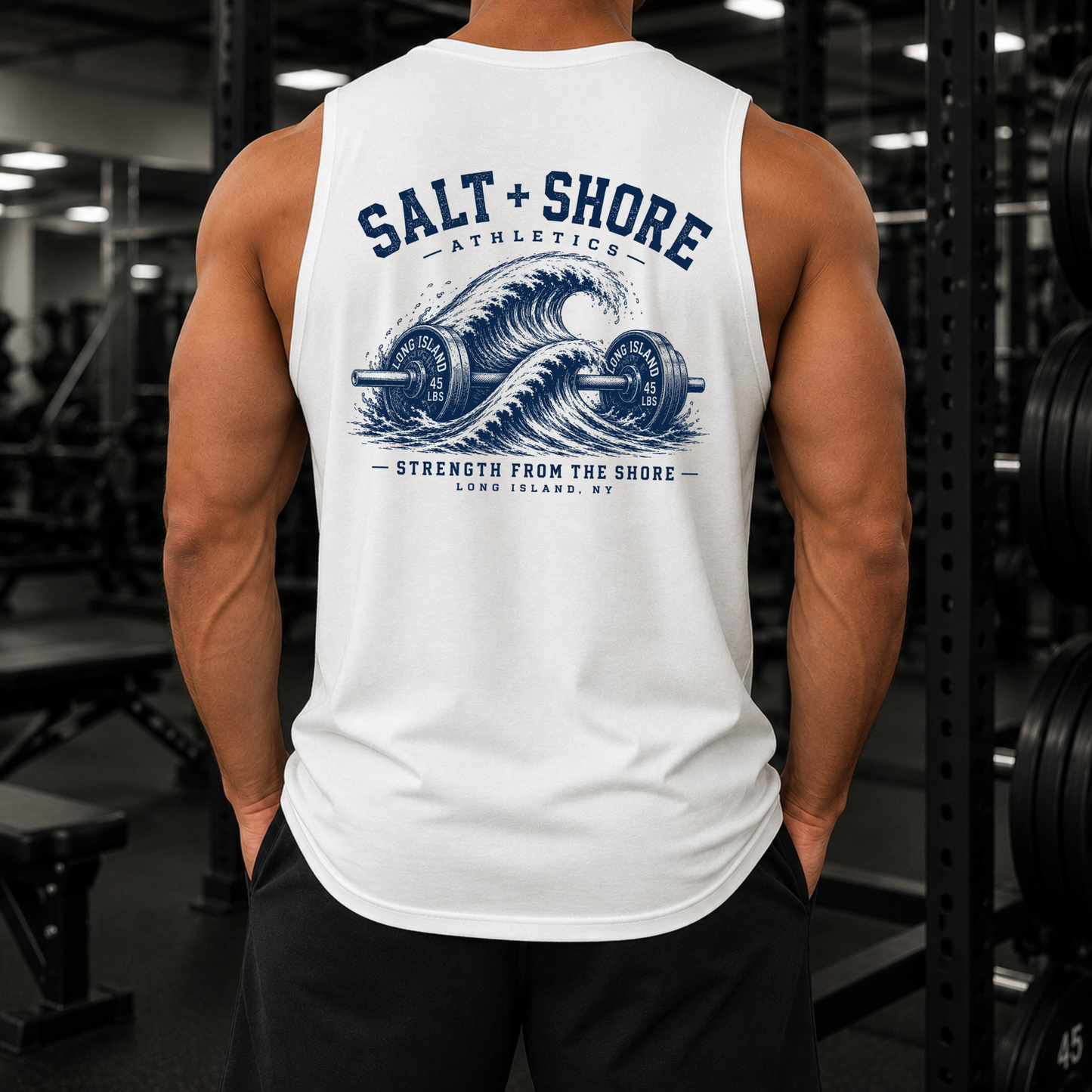 Heavy Tides Muscle Shirt – White | Salt + Shore