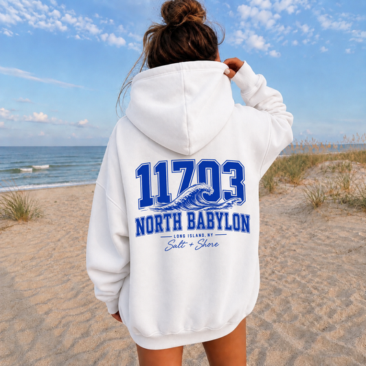 North Babylon 11703 Wave – Classic Cotton – Sea Salt | North Babylon Cheer | Salt + Shore