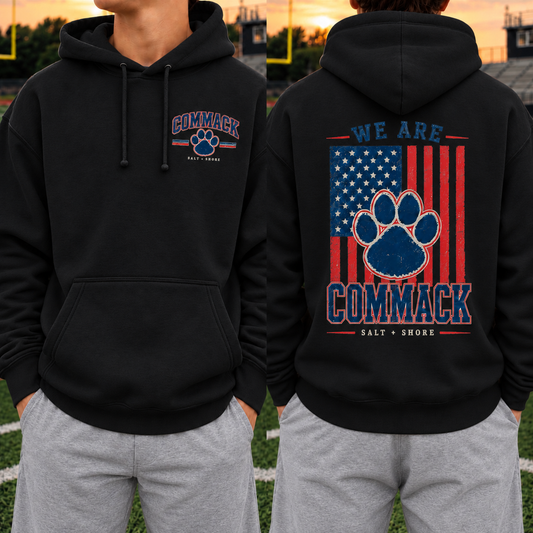 America 250: We Are Commack – Classic Cotton – Black | Commack | Salt + Shore
