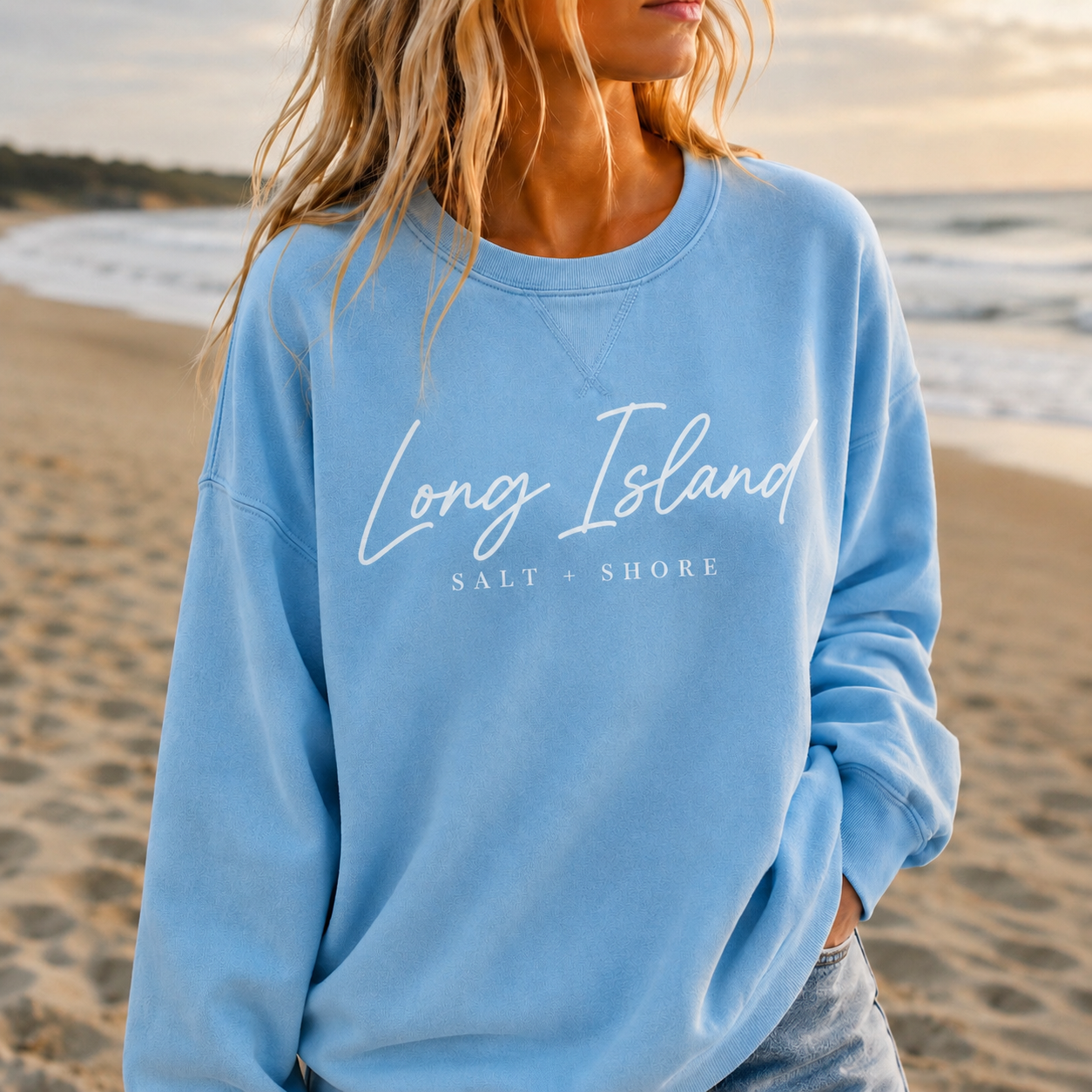 Long Island Signature – Premium Vintage Wash - Coastal Sky | Salt + Shore