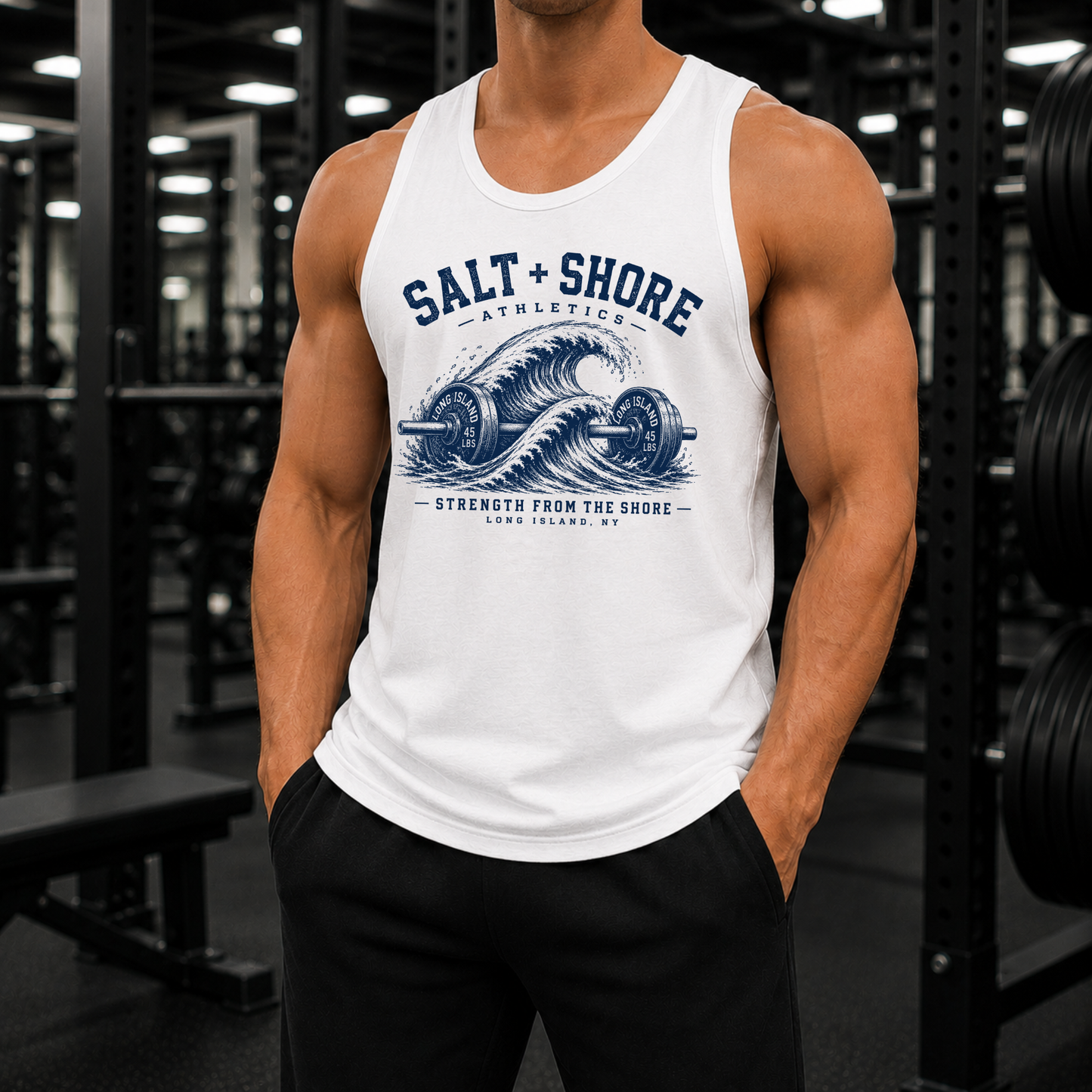 Heavy Tides Tank Top – White | Salt + Shore