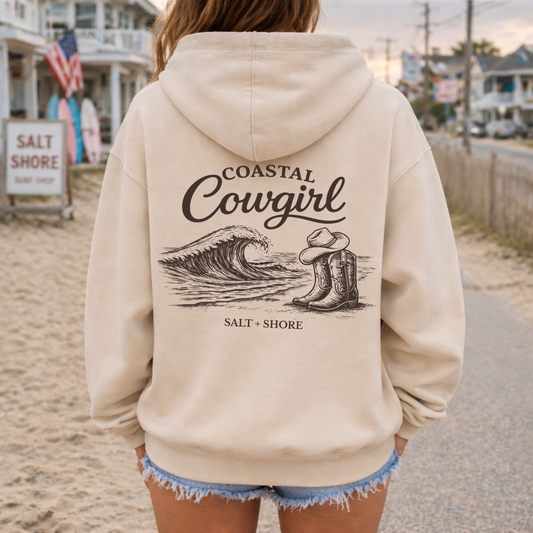 Coastal Cowgirl – Premium Garment-Dyed – Bone | Salt + Shore