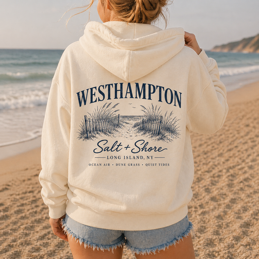 Westhampton Beach Path – Premium Garment-Dyed – Bone | Salt + Shore