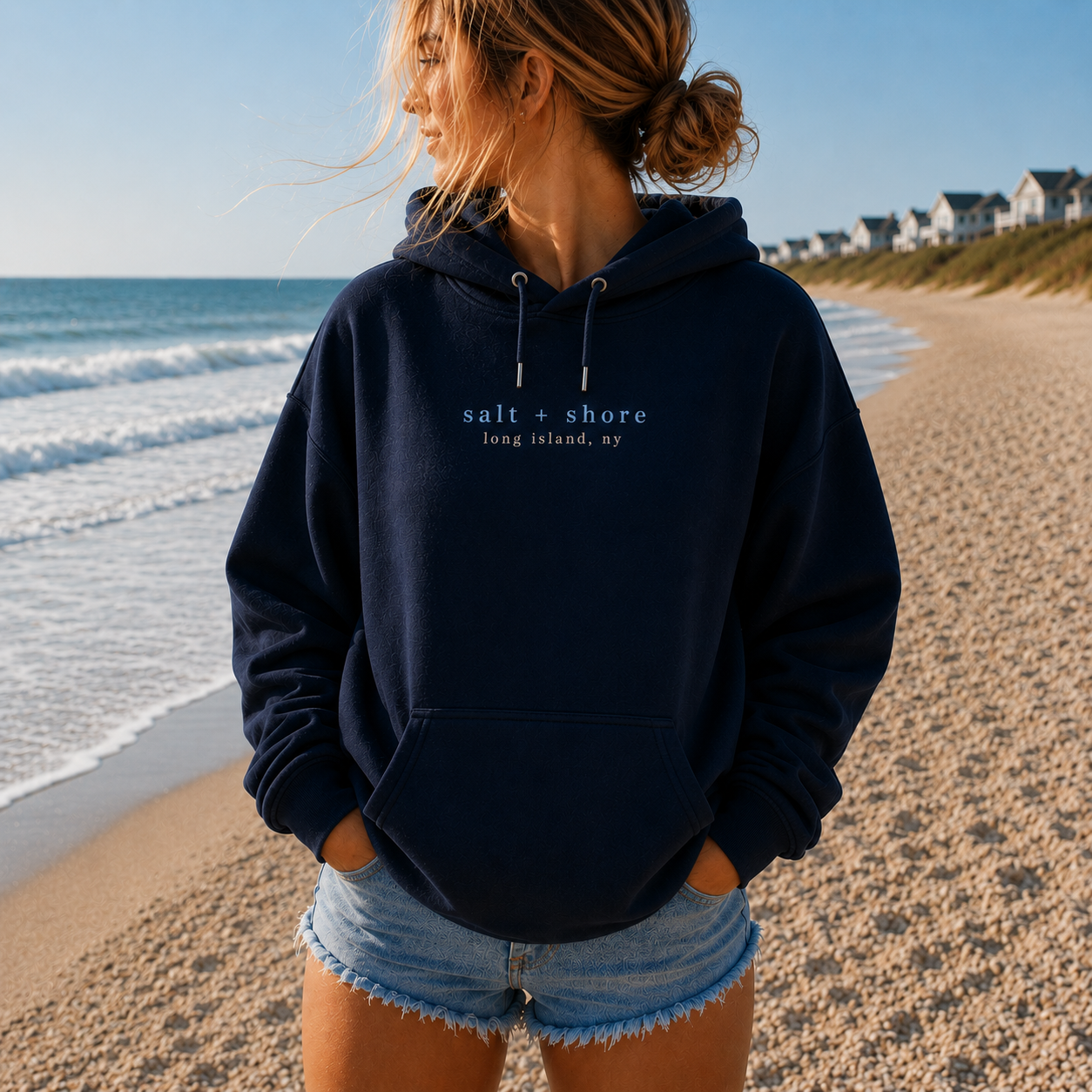 Long Island Beach List – Classic Cotton – Navy | Salt + Shore