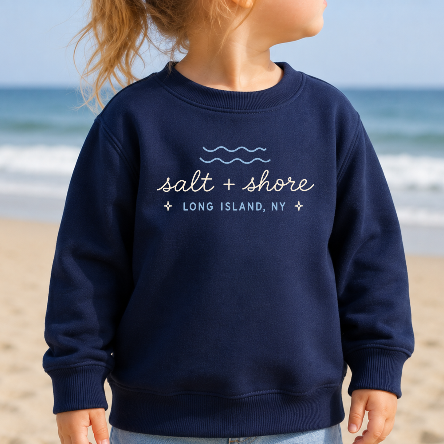 Little Long Islander - Toddler/Youth – Classic Cotton – Navy | Salt + Shore