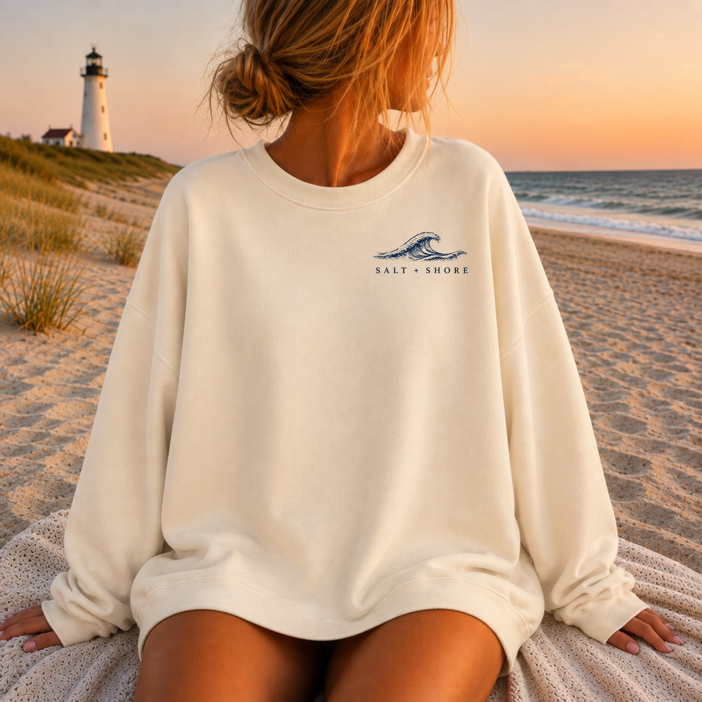Saltwater + Sunsets – Premium Garment-Dyed – Bone | Salt + Shore