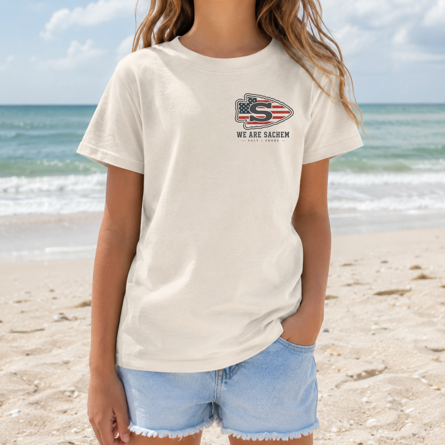 America 250: We Are Sachem – YOUTH – Classic Cotton – Sand | Salt + Shore