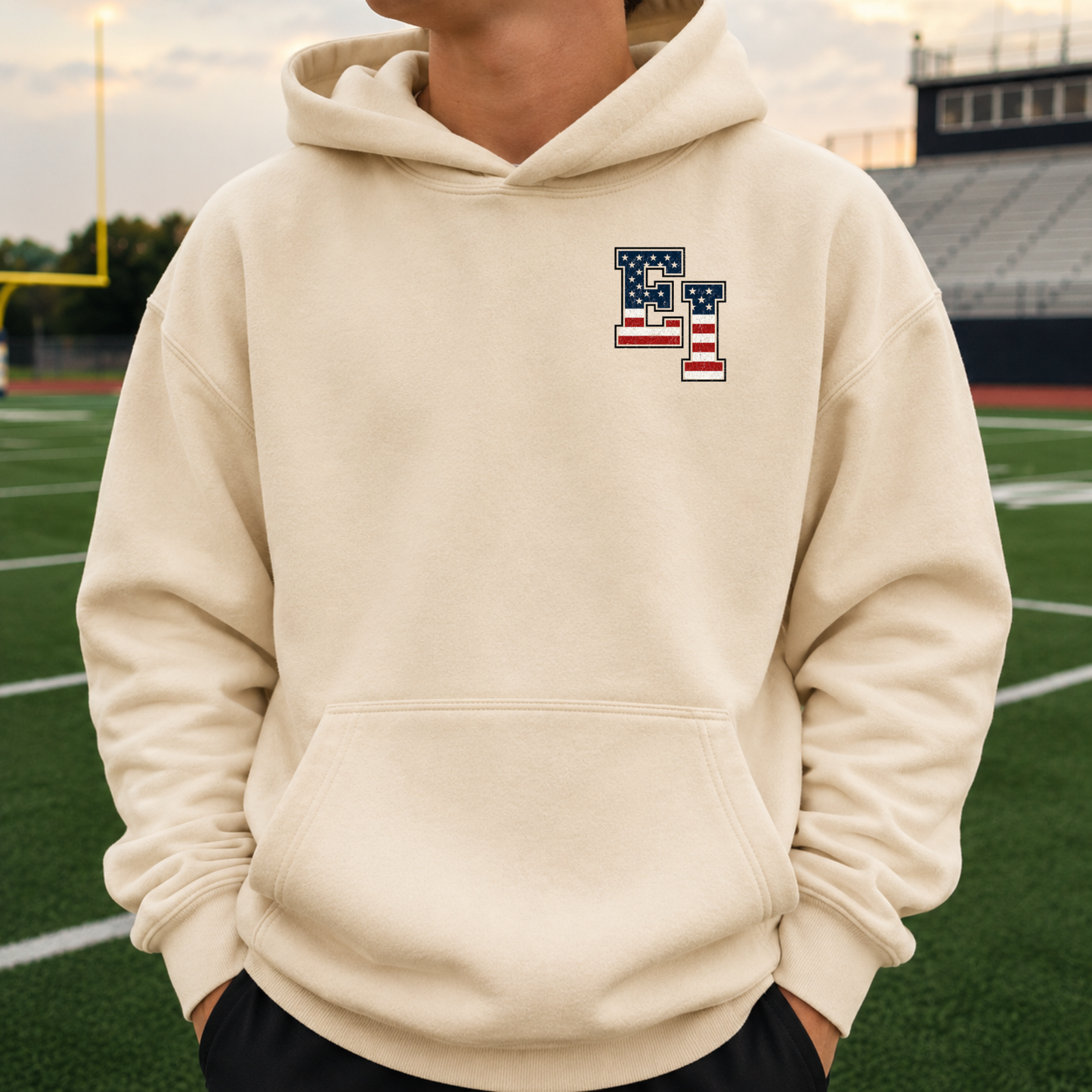 America 250: We Are East Islip – Premium Garment-Dyed – Bone | East Islip | Salt + Shore