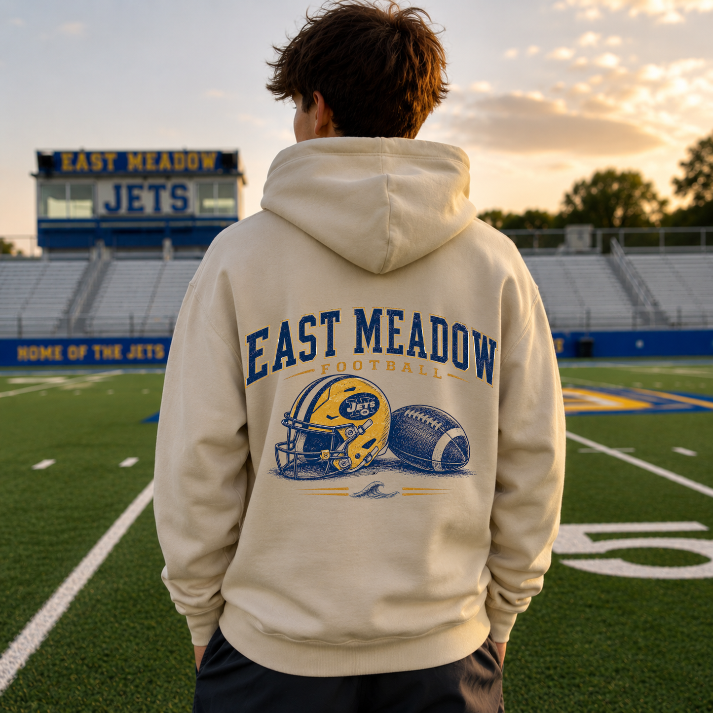 East Meadow Saturday Lights – Classic Cotton – Sand | East Meadow Football | Salt + Shore