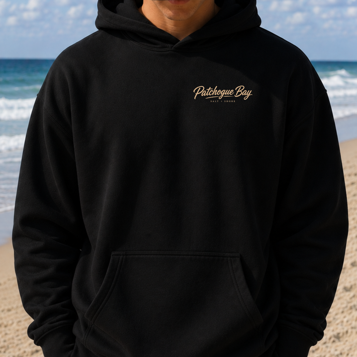 Patchogue Bay – Classic Cotton – Black | PM Cheer | Salt + Shore