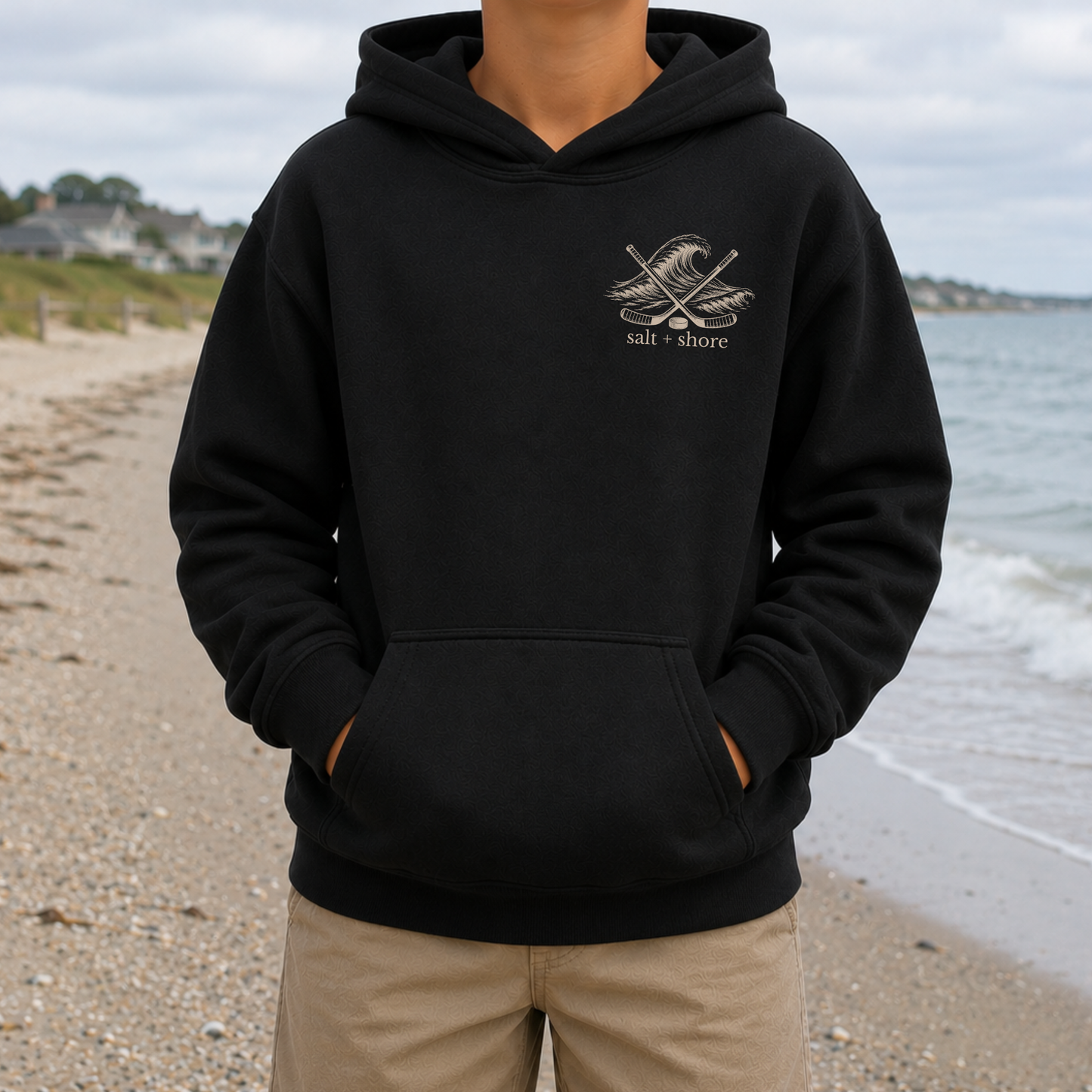Salt + Shore Hockey - YOUTH – Classic Cotton – Black | Salt + Shore