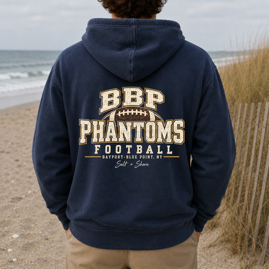 BBP Phantoms Football – Premium Garment-Dyed – Washed Navy | BBP Phantoms | Salt + Shore