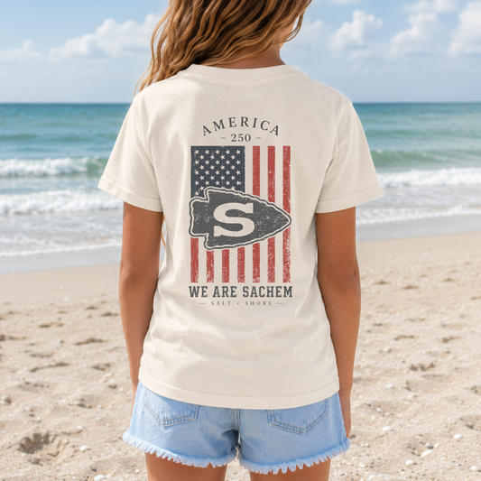 America 250: We Are Sachem – YOUTH – Classic Cotton – Sand | Salt + Shore