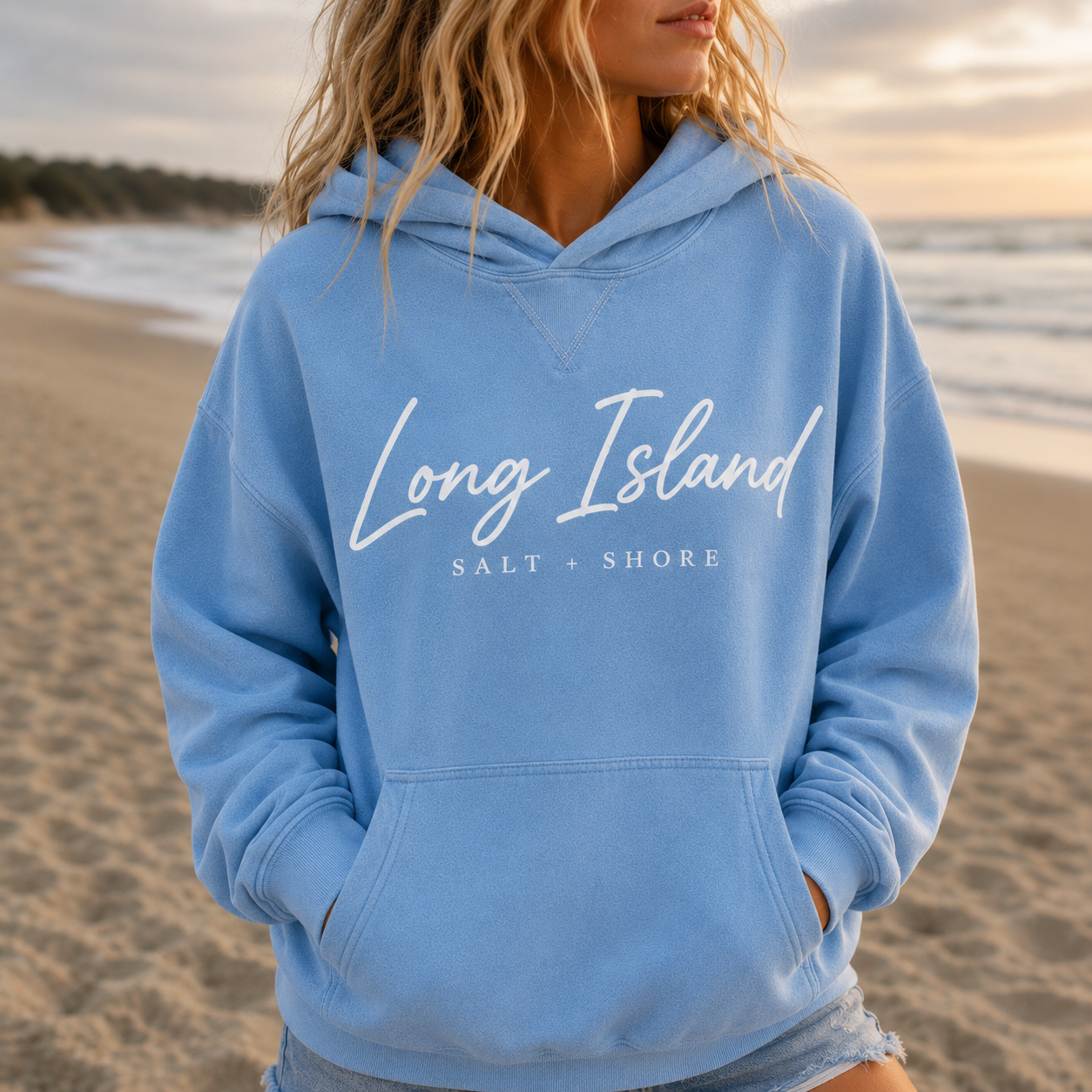 Long Island Signature – Premium Vintage Wash - Coastal Sky | Salt + Shore