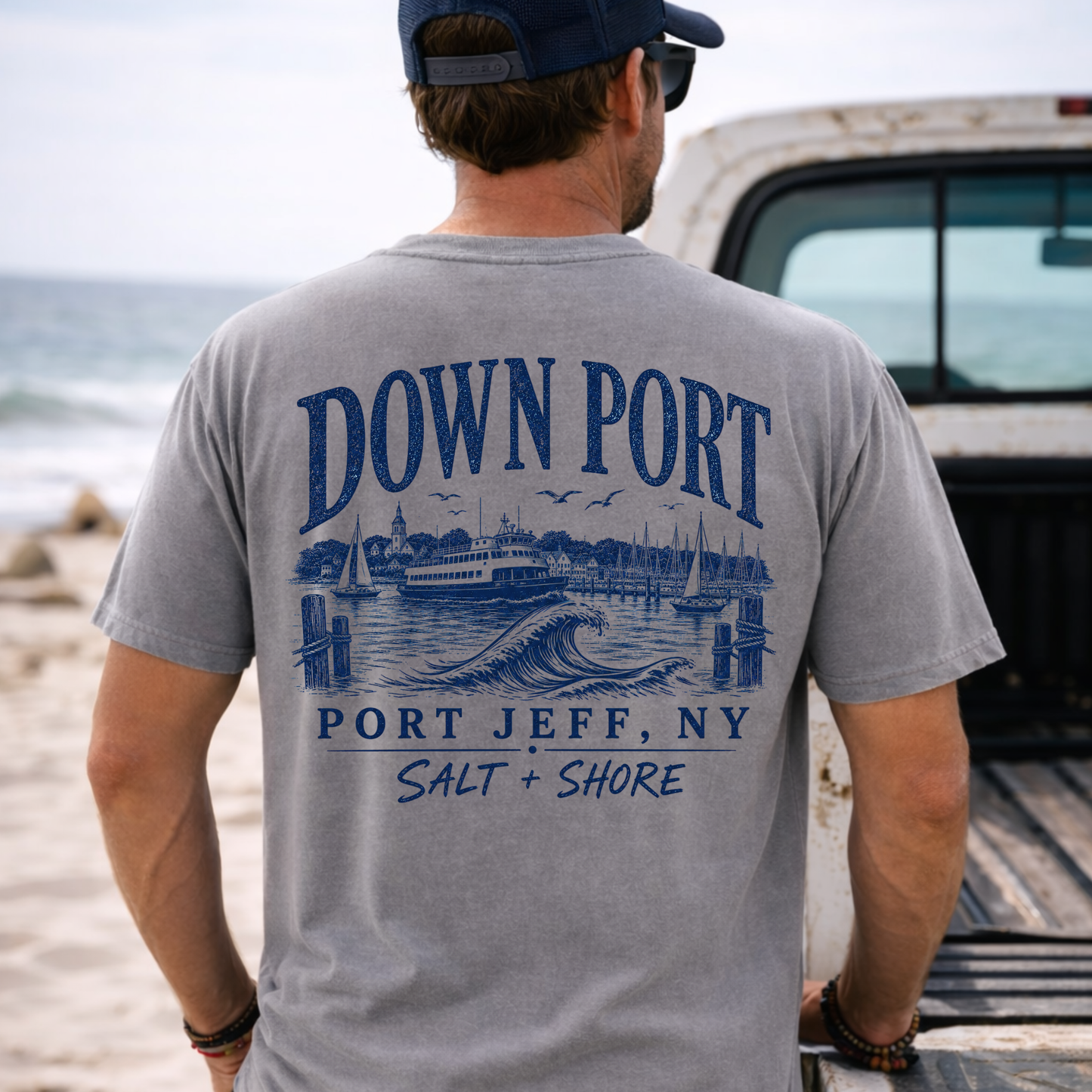 Port Jefferson Down Port – Premium Garment-Dyed – Washed Gray | Salt + Shore