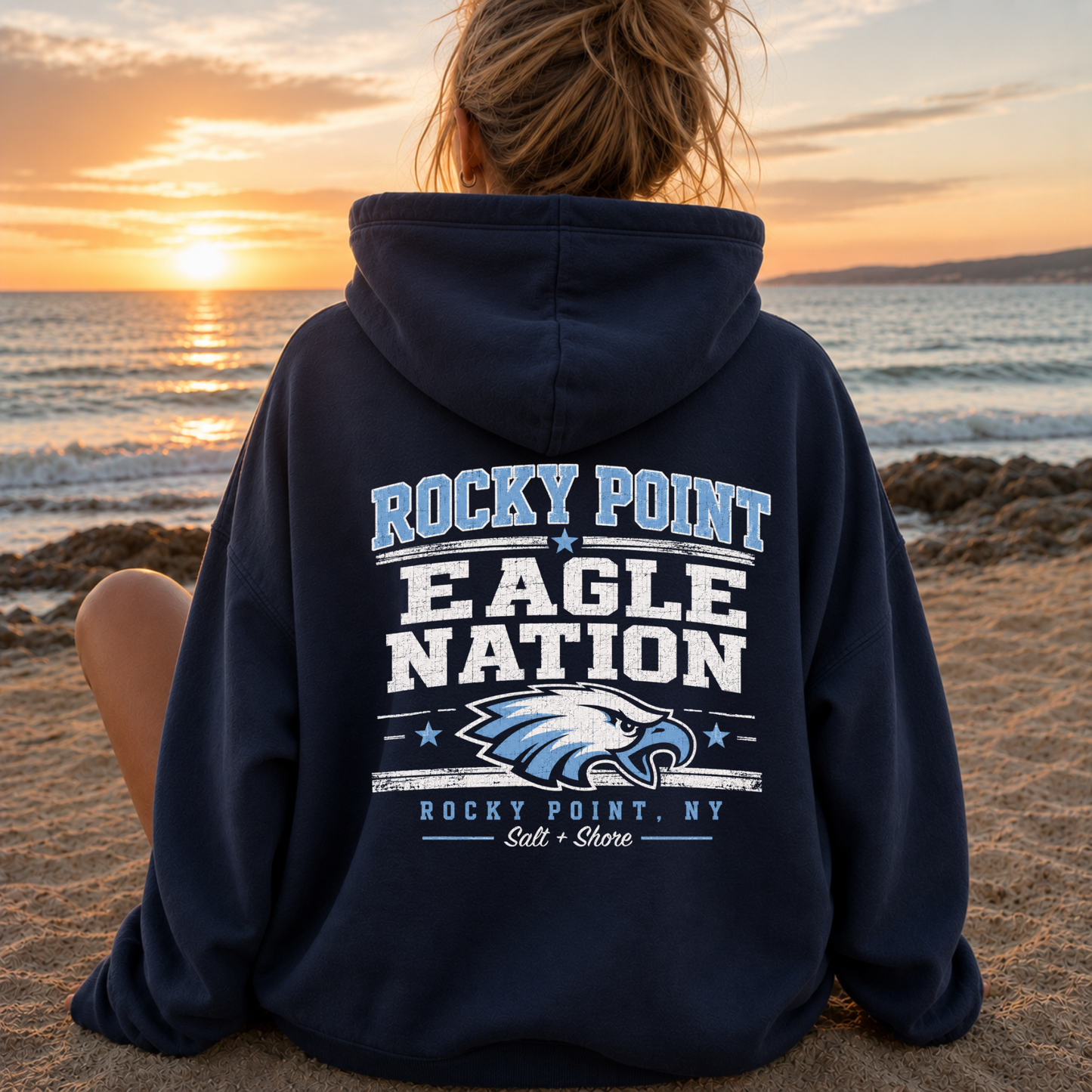 Rocky Point: Eagle Nation – Classic Cotton – Navy | Rocky Point Cheer | Salt + Shore