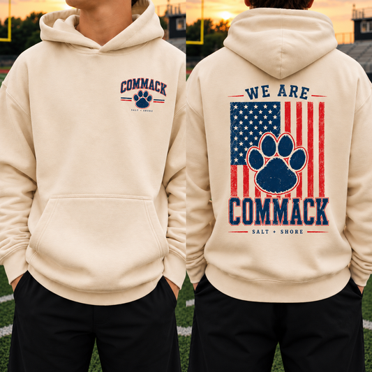 America 250: We Are Commack – Premium Garment-Dyed – Bone | Commack | Salt + Shore