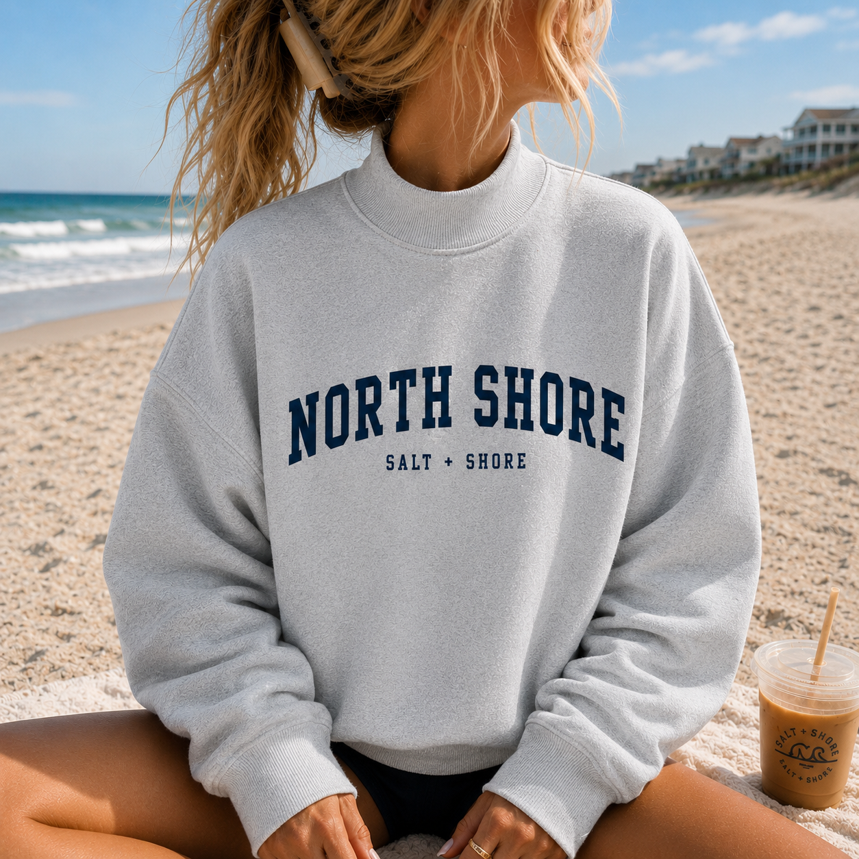 North Shore – Premium Coastal Mock Neck | Salt + Shore