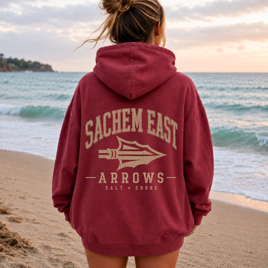 Sachem East Varsity – Premium Garment-Dyed – Red Tide | Sachem East Football | Salt + Shore