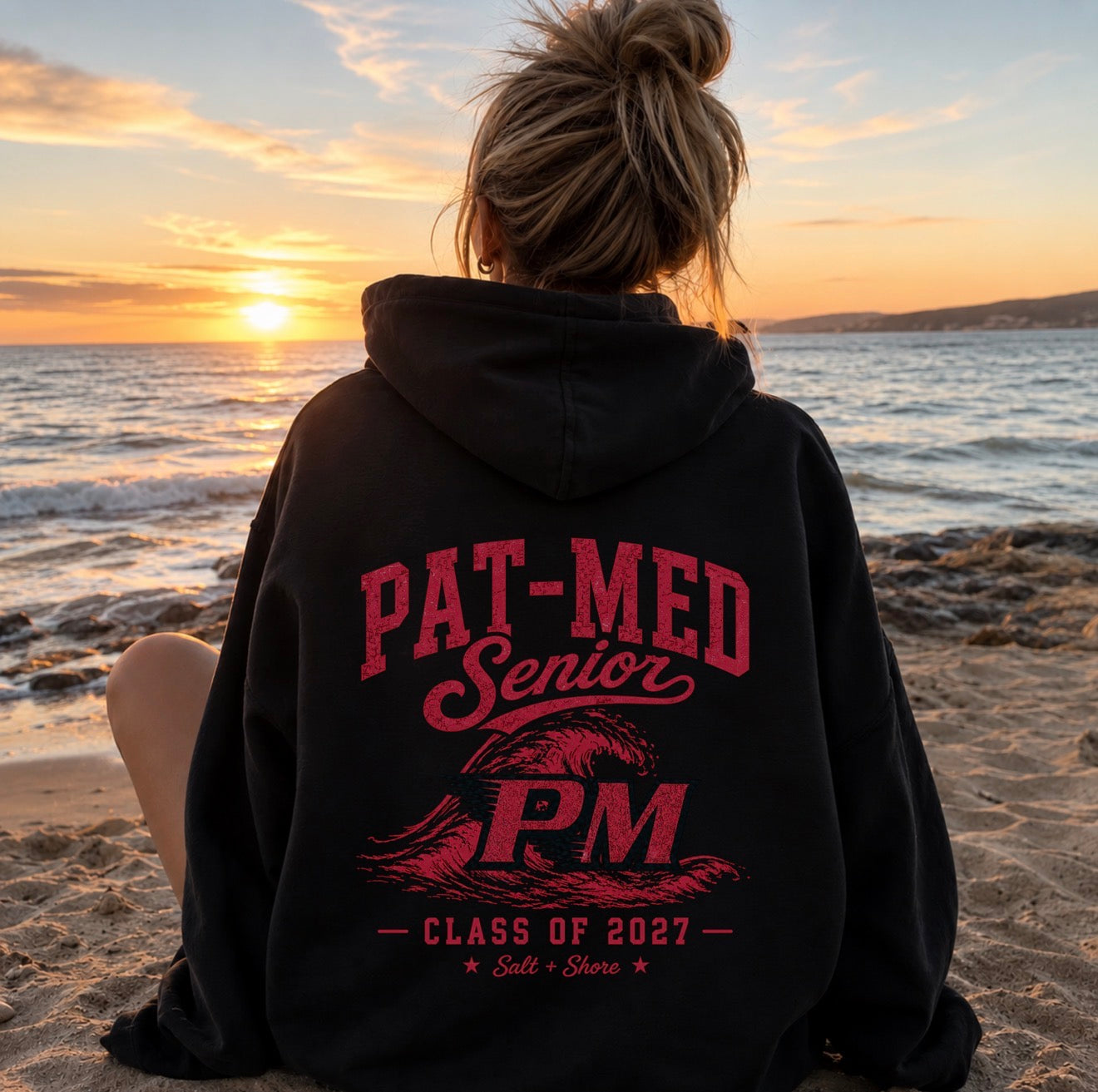 Pat-Med Senior 27 – Classic Cotton – Black | PM Cheer | Salt + Shore