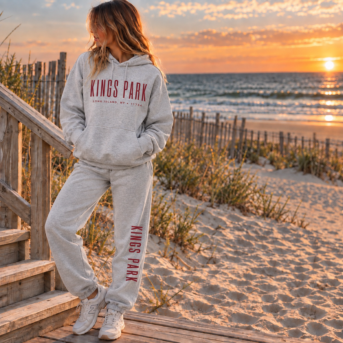 Kings Park Lounge Set – Premium Garment-Dyed – Athletic Gray | Salt + Shore