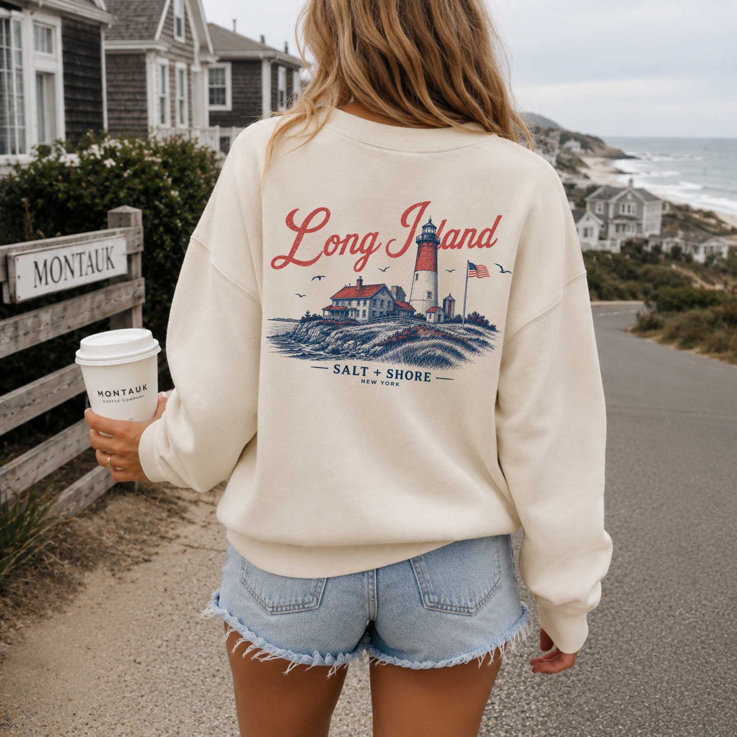 Beacon of Long Island – Premium Garment-Dyed – Bone | Salt + Shore