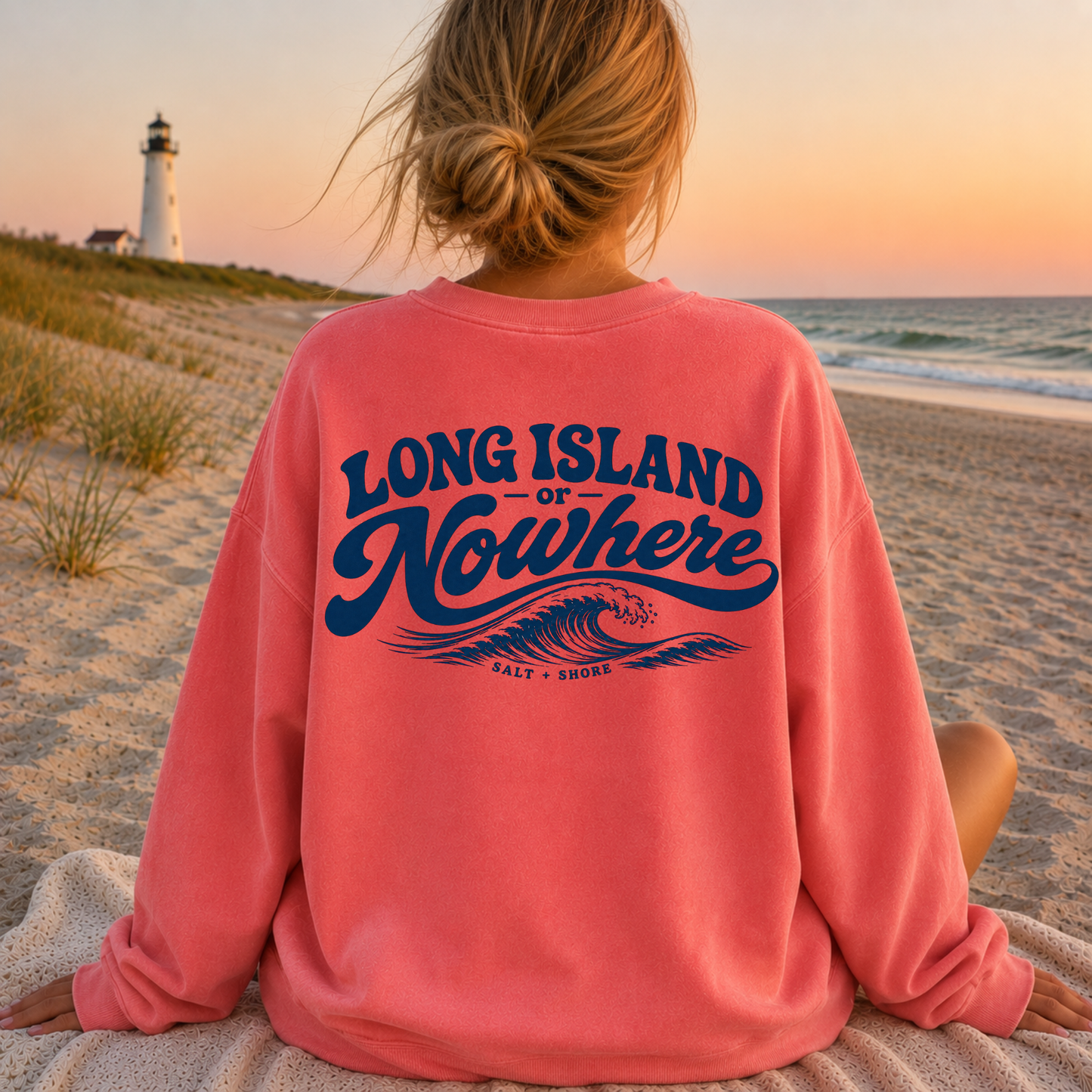 Long Island or Nowhere – Premium Garment-Dyed – Coral Reef | Salt + Shore