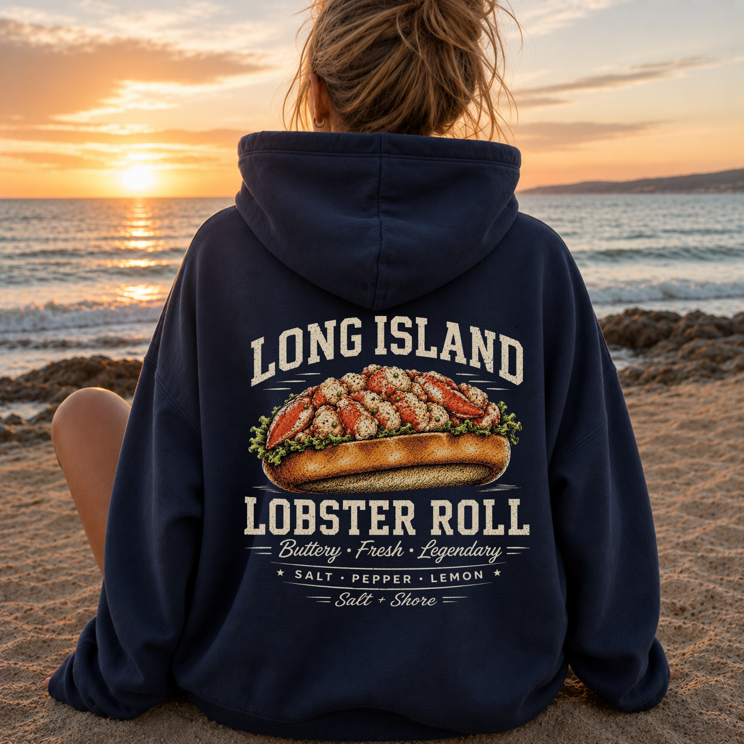 The Long Island Lobster Roll – Classic Cotton – Navy | Salt + Shore