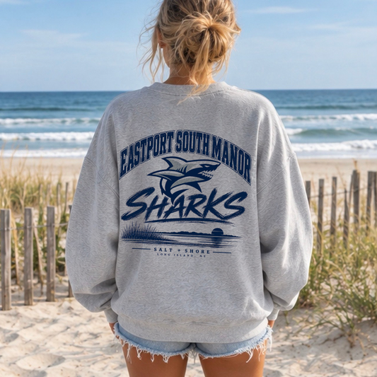 ESM Shoreline Sharks – Classic Cotton – Athletic Gray | ESM Sharks | Salt + Shore