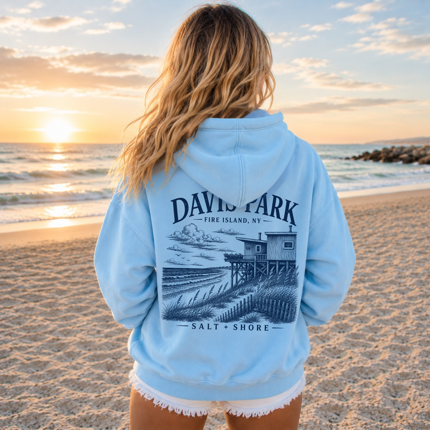 Davis Park Days – Premium Garment-Dyed – Coastal Sky | Salt + Shore