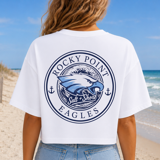 Rocky Point: Eagles Tide – Premium Garment-Dyed – Washed White | Rocky Point Cheer | Salt + Shore